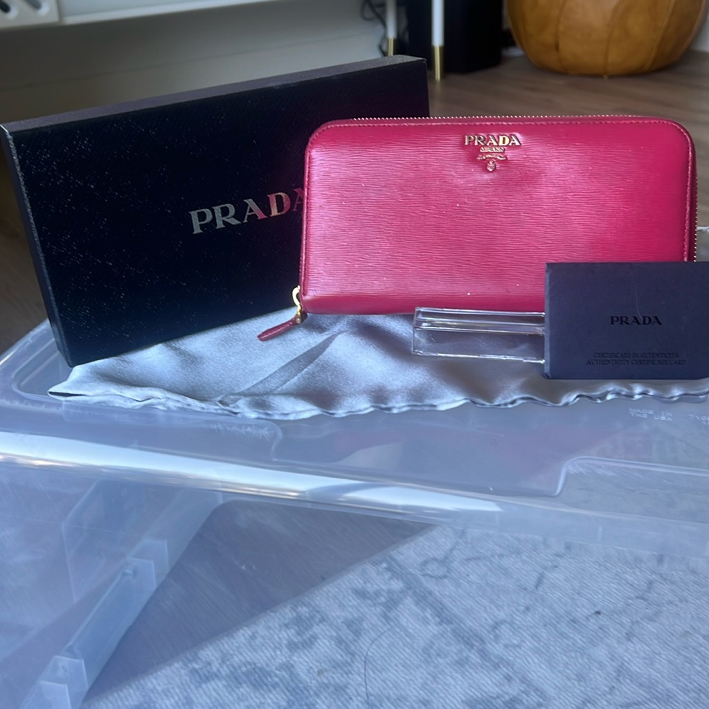 Prada Large Zippy Wallet